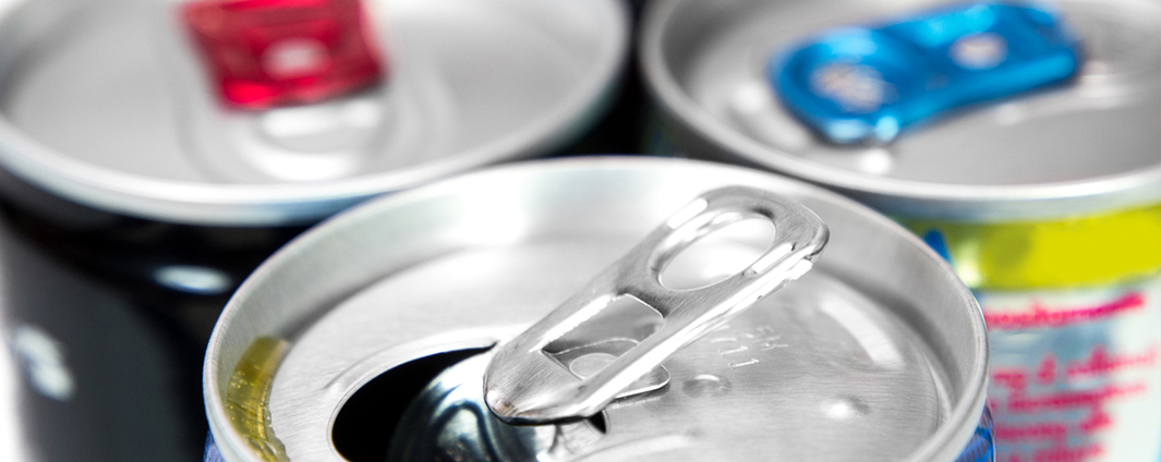 A variety of aluminum cans