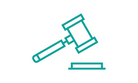 vector graphic of a gavel